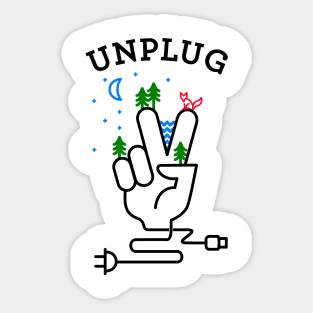 Unplug Sticker